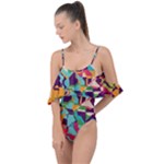 Retro chaos                                                                       Drape Piece Swimsuit