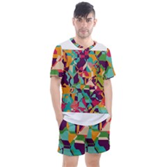 Men s Mesh T-Shirt and Shorts Set 