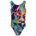 Retro chaos                                                                      Kids  Cut-Out Back One Piece Swimsuit