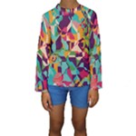 Retro chaos                                                                        Kid s Long Sleeve Swimwear