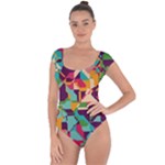 Retro chaos                                                                       Short Sleeve Leotard