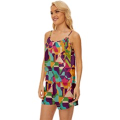 Satin Pajama Short Set 