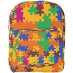 Retro colors puzzle pieces                                                                      Full Print Backpack