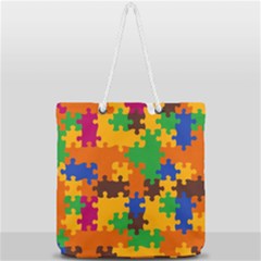 Full Print Rope Handle Tote (Large) 