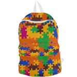 Retro colors puzzle pieces                                                                    Foldable Lightweight Backpack