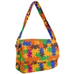 Retro colors puzzle pieces                                                                        Courier Bag