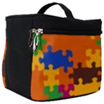 Retro colors puzzle pieces                                                                       Make Up Travel Bag (Big)