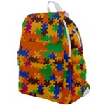 Retro colors puzzle pieces                                                                     Top Flap Backpack