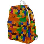 Retro colors puzzle pieces                                                                     Top Flap Backpack