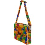 Retro colors puzzle pieces                                                                     Cross Body Office Bag