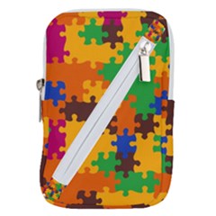 Retro colors puzzle pieces                                                                     Belt Pouch Bag (Large) from ArtsNow.com