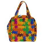 Retro colors puzzle pieces                                                                     Boxy Hand Bag