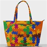 Retro colors puzzle pieces                                                                     Back Pocket Shoulder Bag