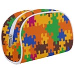 Retro colors puzzle pieces                                                                   Makeup Case (Medium)