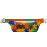 Retro colors puzzle pieces                                                                  Active Waist Bag