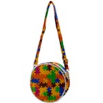 Retro colors puzzle pieces                                                                    Crossbody Circle Bag