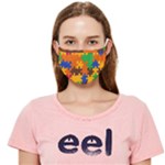 Retro colors puzzle pieces                                                                  Cloth Face Mask (Adult)