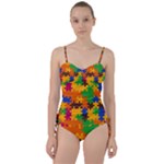 Retro colors puzzle pieces                                                                       Sweetheart Tankini Set