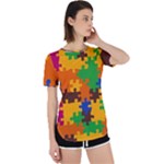 Retro colors puzzle pieces                                                                        Perpetual Short Sleeve T-Shirt