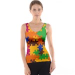 Retro colors puzzle pieces                                                                        Tank Top