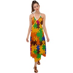Halter Tie Back Dress  