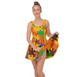 Retro colors puzzle pieces                                                                           Inside Out Dress