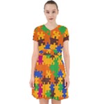 Retro colors puzzle pieces                                                                          Adorable in Chiffon Dress