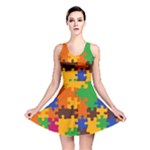 Retro colors puzzle pieces                                                                        Reversible Skater Dress