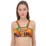 Retro colors puzzle pieces                                                                      Cage Up Bikini Top