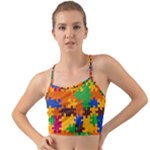 Retro colors puzzle pieces                                                                       Mini Tank Bikini Top