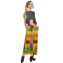 Velour Split Maxi Skirt 