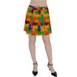 Retro colors puzzle pieces                                                                        Panel Skirt