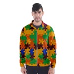 Retro colors puzzle pieces                                                                        Wind Breaker (Men)