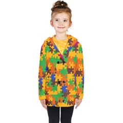 Kids  Double Breasted Button Coat 