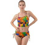 Retro colors puzzle pieces                                                                         Mini Tank Bikini Set