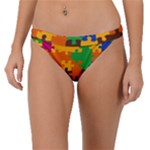 Retro colors puzzle pieces                                                                       Band Bikini Bottom