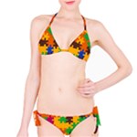 Retro colors puzzle pieces                                                                        Bikini set