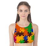 Retro colors puzzle pieces                                                                        Tank Bikini Top