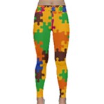 Retro colors puzzle pieces                                                                        Yoga Leggings