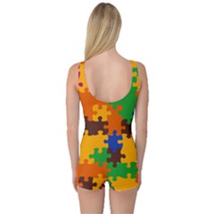One Piece Boyleg Swimsuit 