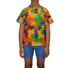 Kids  Short Sleeve Swimwear 