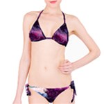 Landscape Landscape Painting Purple Purple Trees Classic Bikini Set