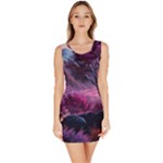 Landscape Landscape Painting Purple Purple Trees Bodycon Dress