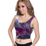 Landscape Landscape Painting Purple Purple Trees Crop Top