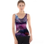 Landscape Landscape Painting Purple Purple Trees Tank Top