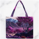 Landscape Landscape Painting Purple Purple Trees Mini Tote Bag