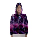 Landscape Landscape Painting Purple Purple Trees Women s Hooded Windbreaker