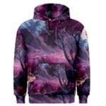 Landscape Landscape Painting Purple Purple Trees Men s Core Hoodie