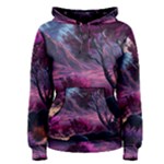 Landscape Landscape Painting Purple Purple Trees Women s Pullover Hoodie