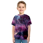 Landscape Landscape Painting Purple Purple Trees Kids  Sport Mesh Tee